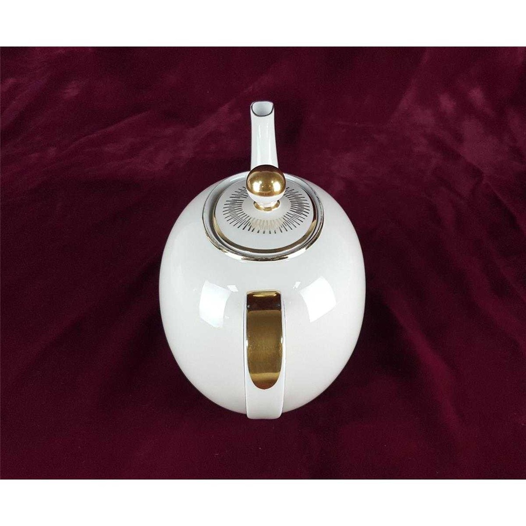 [458138513] Teekanne Kanne Golddekor 1,1 L Hutschenreuther 30978 Beige Selb gebraucht - gut Bild 6