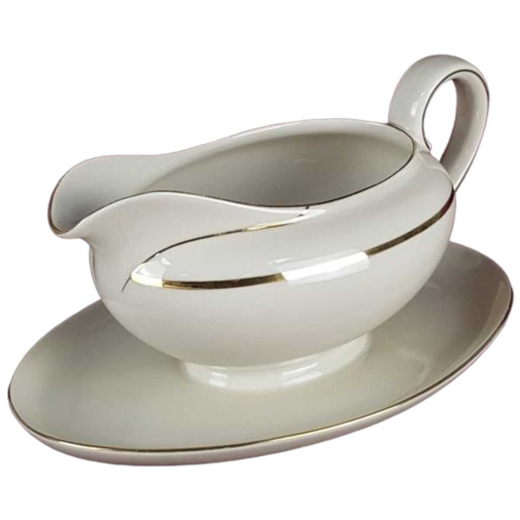 [458138514] Sauciere Golddekor 1tlg Seltmann Weiden Vohenstrauß Elfenbein gebraucht - gut Bild 2