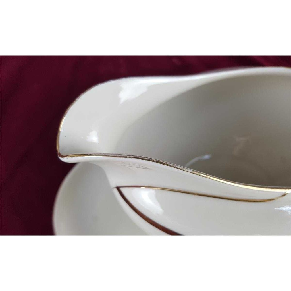 [458138514] Sauciere Golddekor 1tlg Seltmann Weiden Vohenstrauß Elfenbein gebraucht - gut Bild 9
