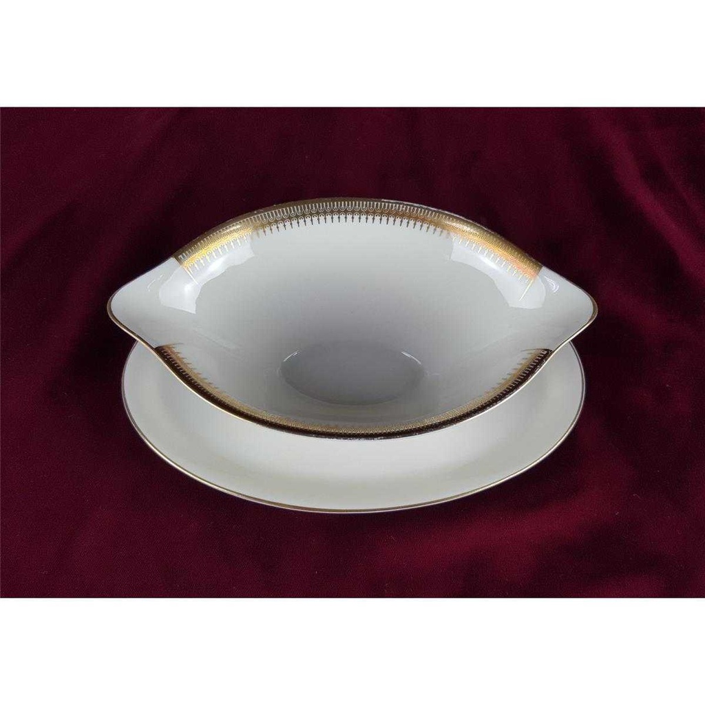 [458138515] Sauciere Golddekor 1tlg Seltmann Weiden Vohenstrauß Elfenbein gebraucht - gut Bild 3
