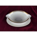 [458138515] Sauciere Golddekor 1tlg Seltmann Weiden Vohenstrauß Elfenbein gebraucht - gut Bild 3