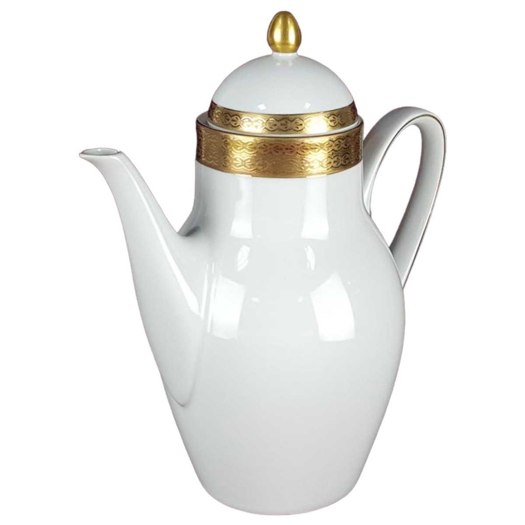 [458138518] Kaffeekanne Golddekor 1,3 L Hutschenreuther Arzberg weiß Bavaria gebraucht - sehr gut Bild 2