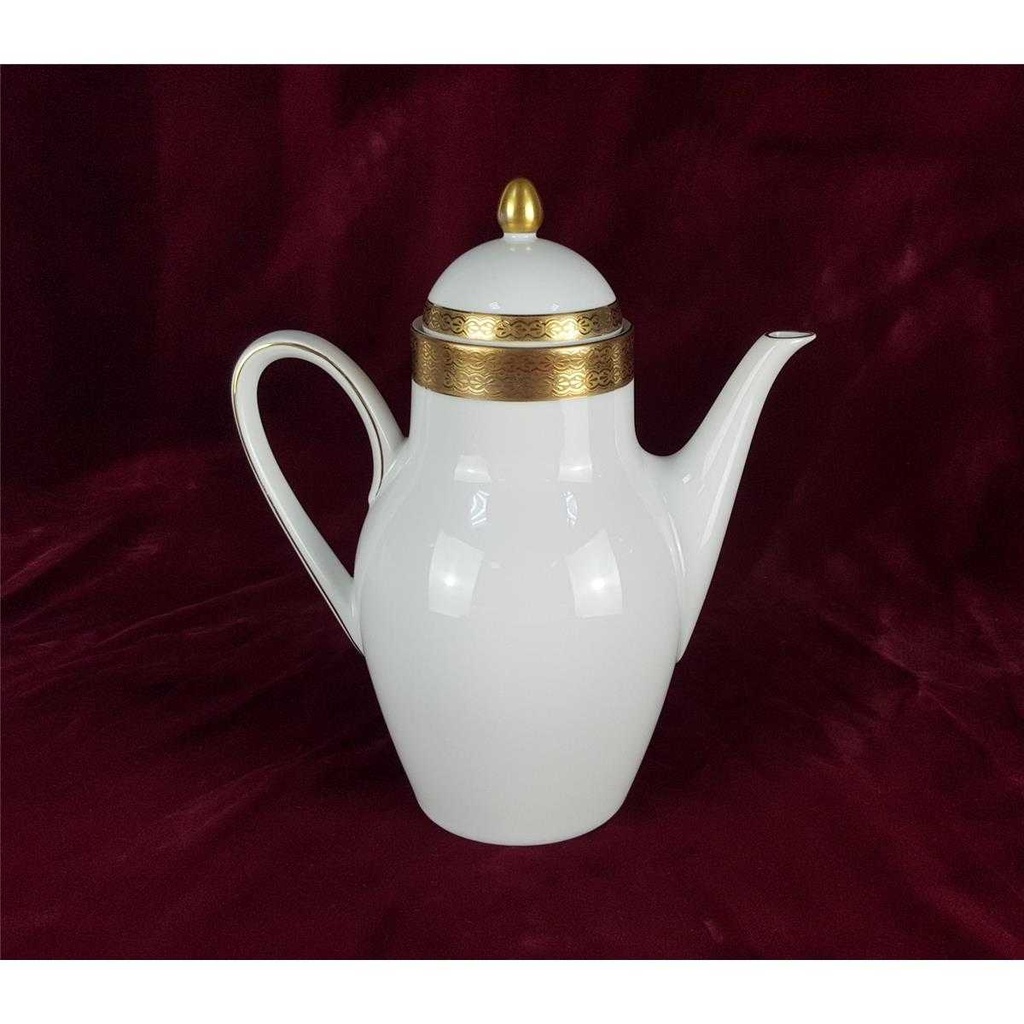 [458138518] Kaffeekanne Golddekor 1,3 L Hutschenreuther Arzberg weiß Bavaria gebraucht - sehr gut Bild 4