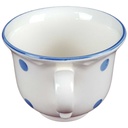 [458138523] Kaffeetasse Tasse Schramberg Polka blaue Punkte gebraucht - gut Bild 2