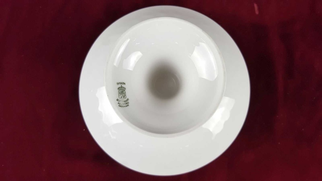 [458138525] Schale auf Fuß 20 cm Schumann Arzberg Weiß gebraucht - akzeptabel Bild 6