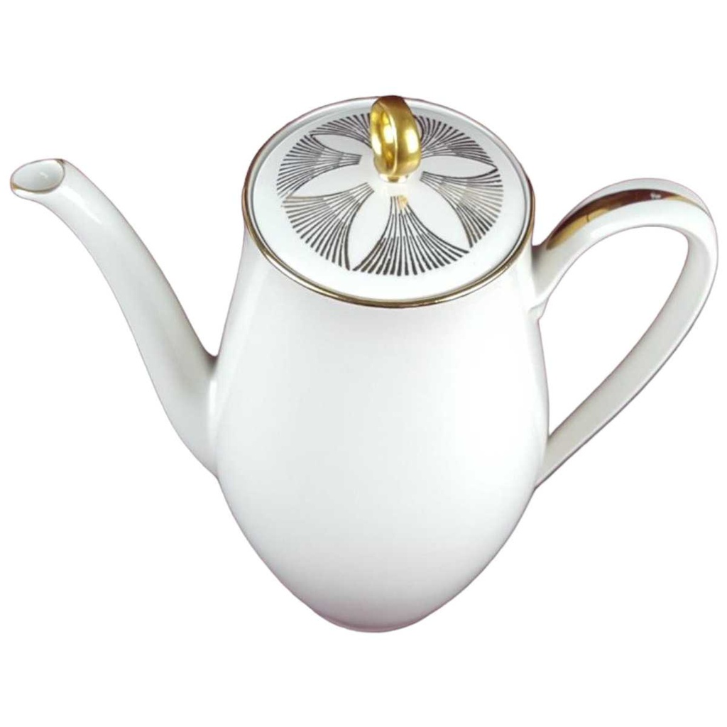 [458138528] Kaffeekanne Golddekor 1,5 L Bareuther Elfenbein gebraucht - gut Bild 2