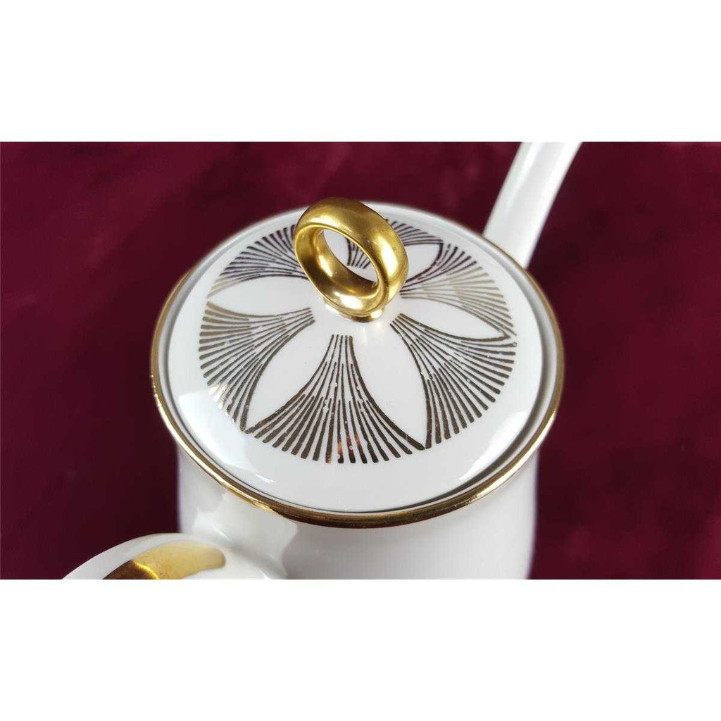 [458138528] Kaffeekanne Golddekor 1,5 L Bareuther Elfenbein gebraucht - gut Bild 6
