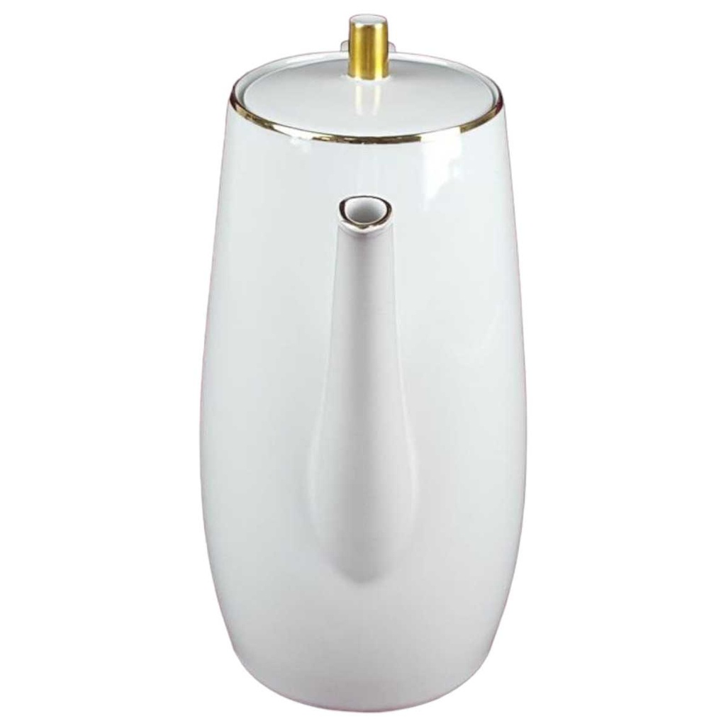 [458138529] Kaffeekanne Goldrand 1,5 L Seltmann Weiden Roma weiß gebraucht - gut Bild 2
