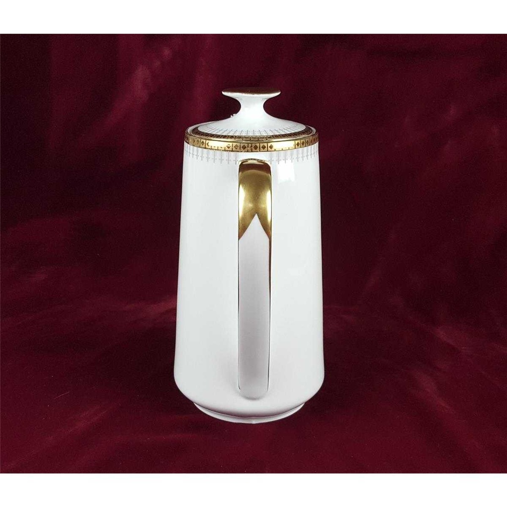 [458138532] Kaffeekanne 1,4 L Winterling Kirchenlamitz goldene Bordüre gebraucht - gut Bild 4