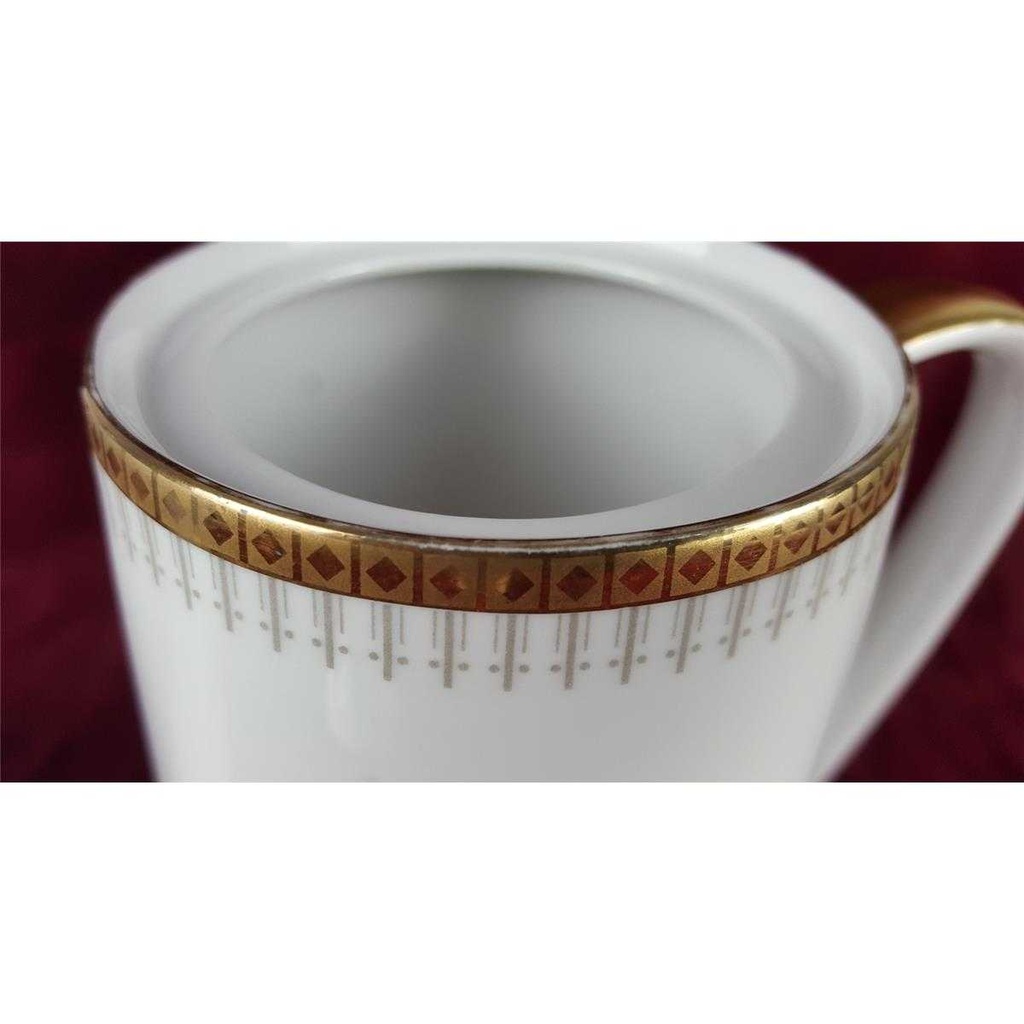 [458138532] Kaffeekanne 1,4 L Winterling Kirchenlamitz goldene Bordüre gebraucht - gut Bild 6