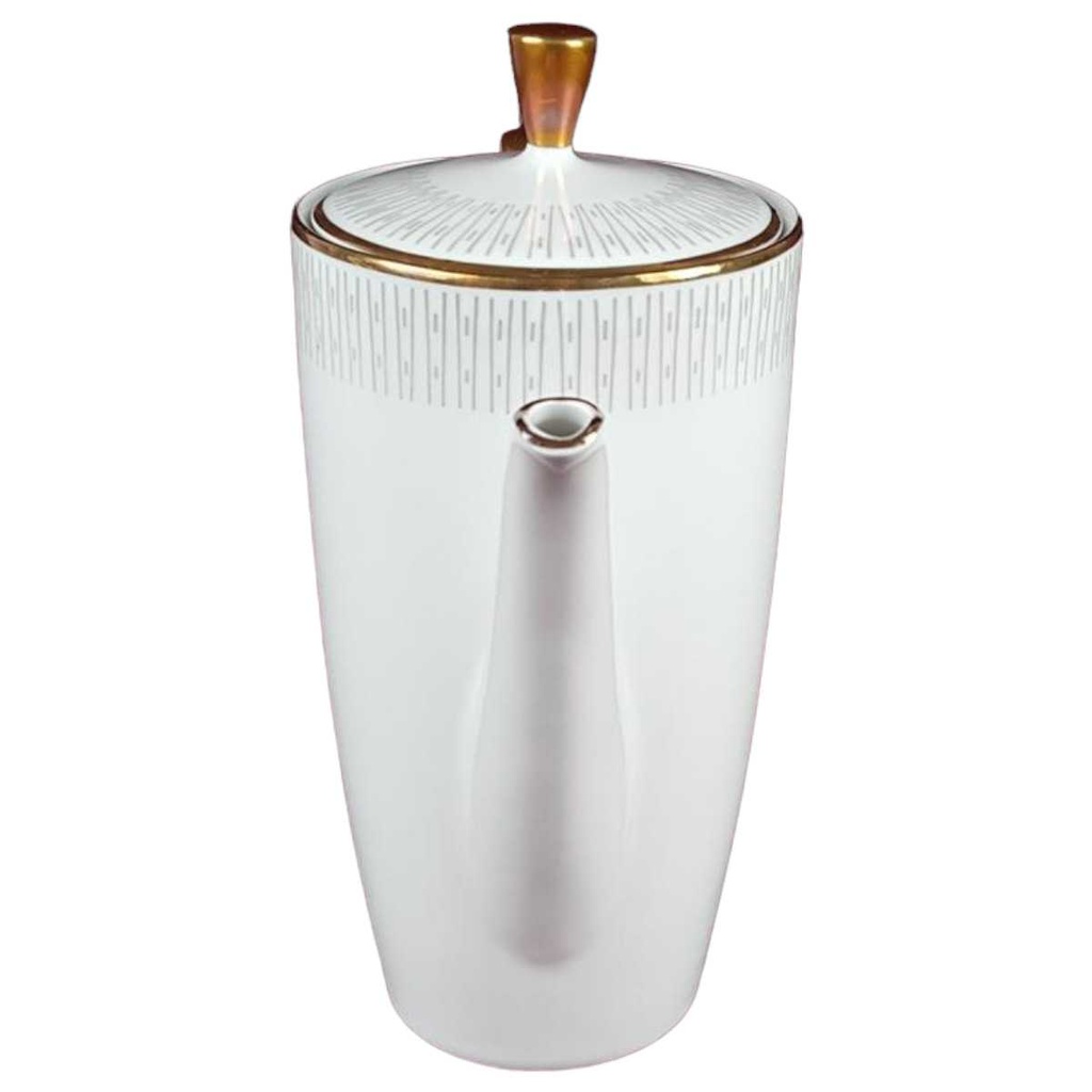 [458138533] Kaffeekanne klein Goldrand Bavaria 0,7 L Schaller Weiß gebraucht - gut Bild 2