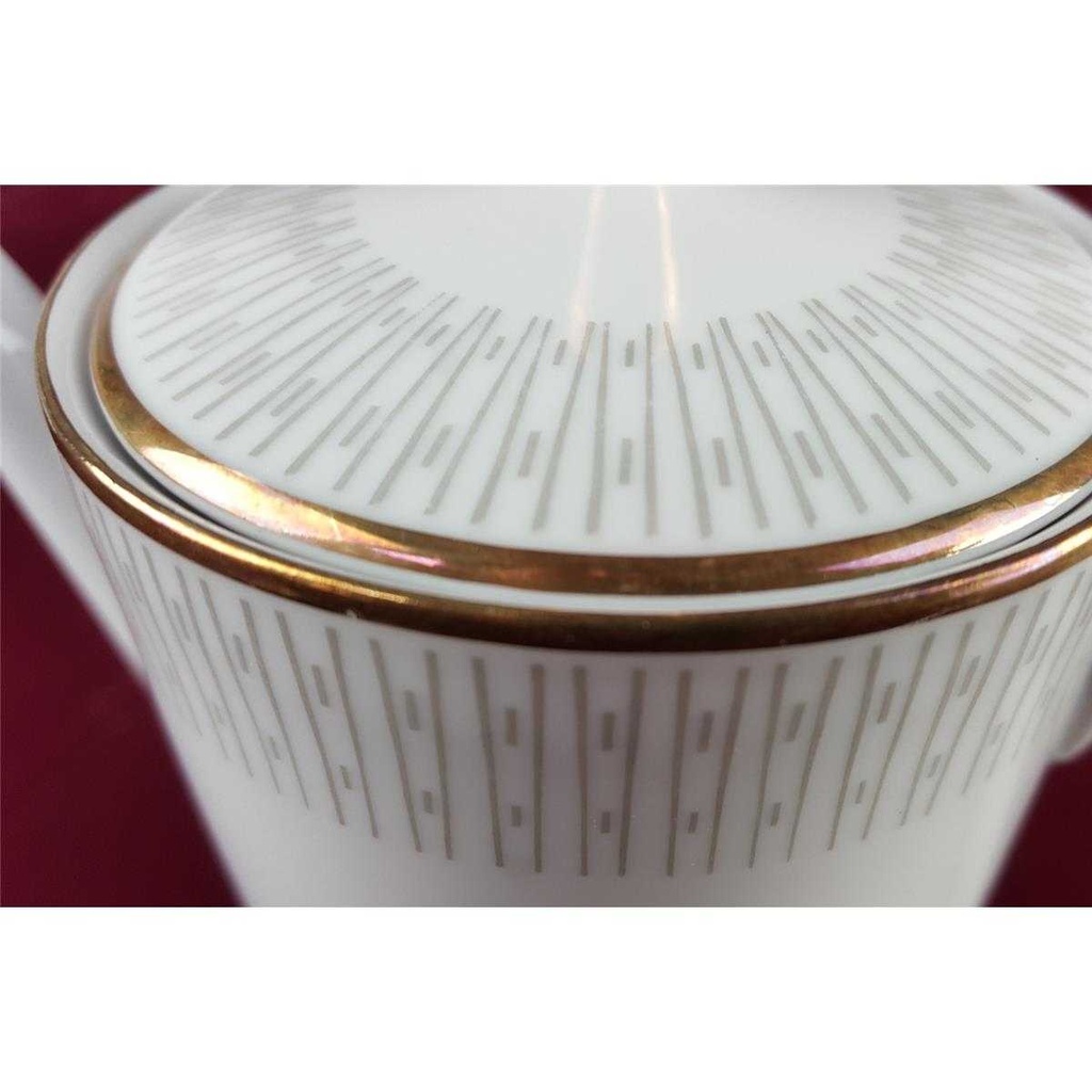 [458138533] Kaffeekanne klein Goldrand Bavaria 0,7 L Schaller Weiß gebraucht - gut Bild 8