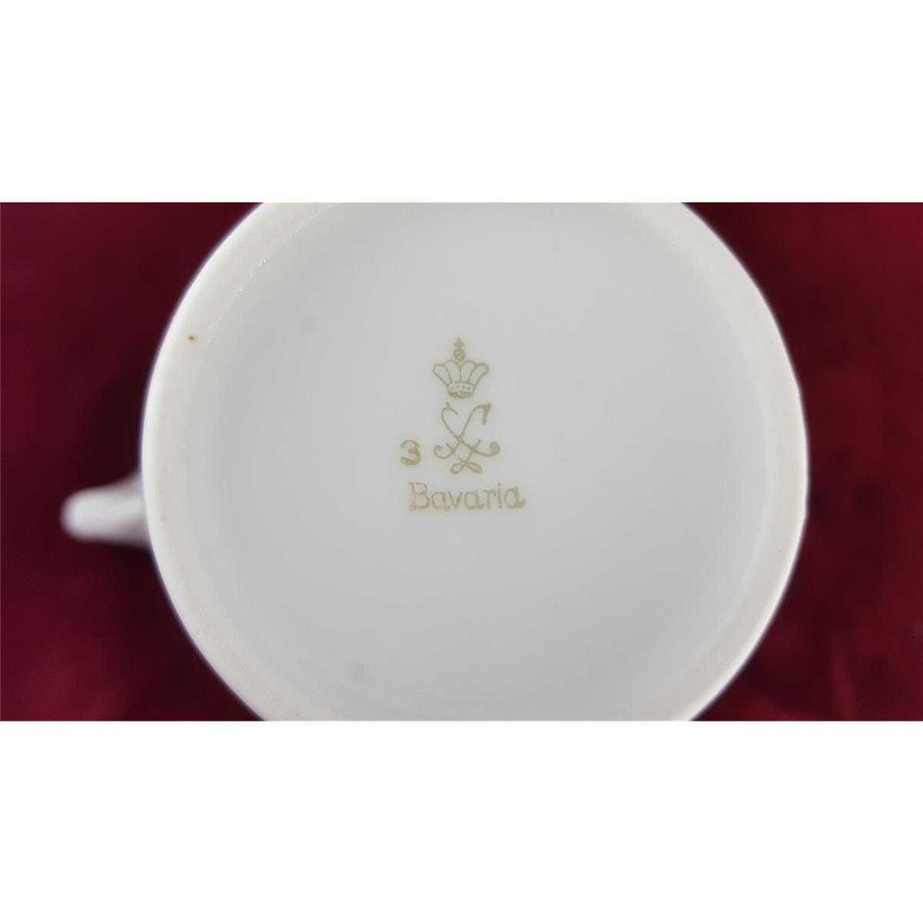 [458138533] Kaffeekanne klein Goldrand Bavaria 0,7 L Schaller Weiß gebraucht - gut Bild 9