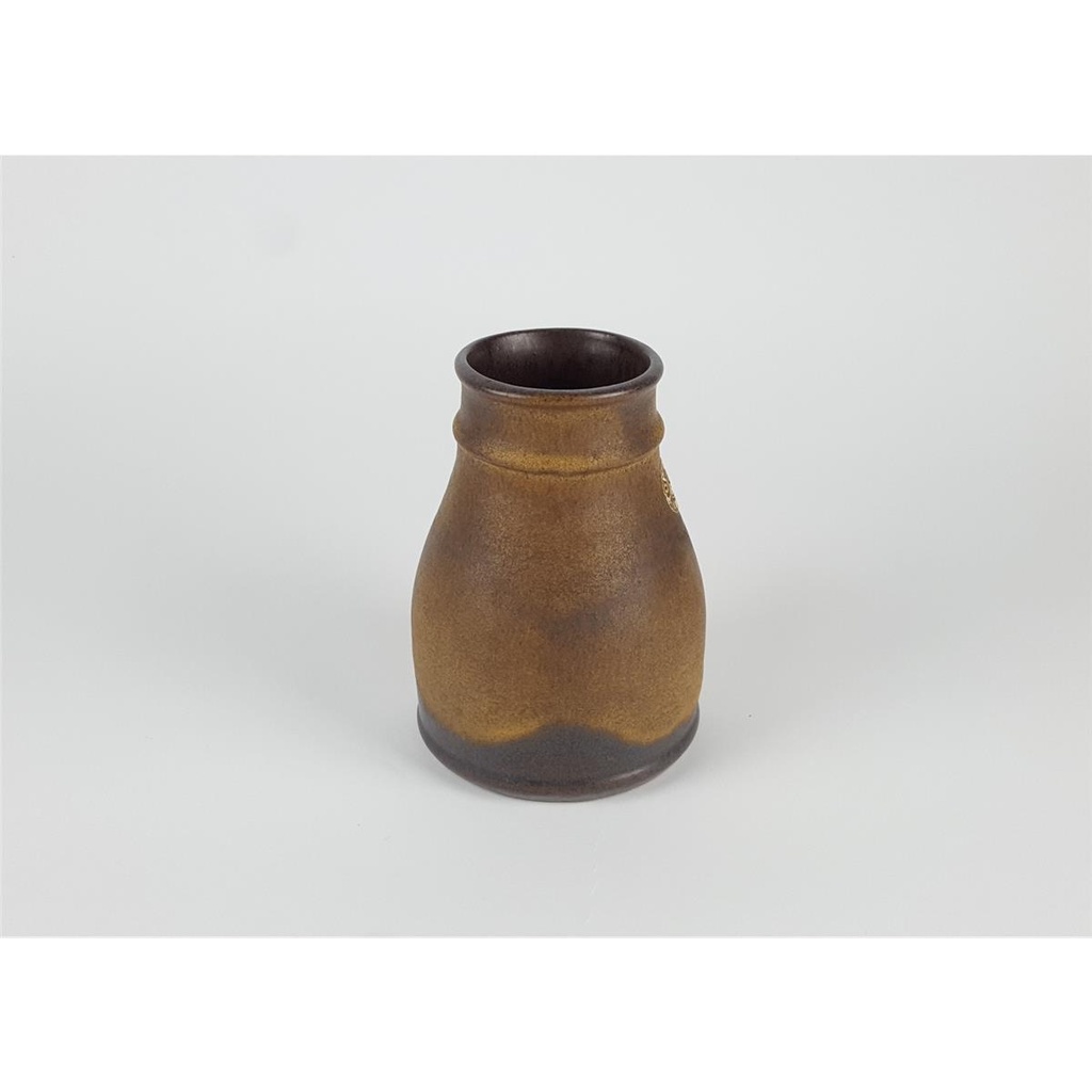[458138542] Vase Henkelkrug 14 cm Töpferei Kiel Braun gebraucht - sehr gut Bild 2