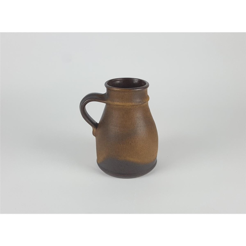 [458138542] Vase Henkelkrug 14 cm Töpferei Kiel Braun gebraucht - sehr gut Bild 3