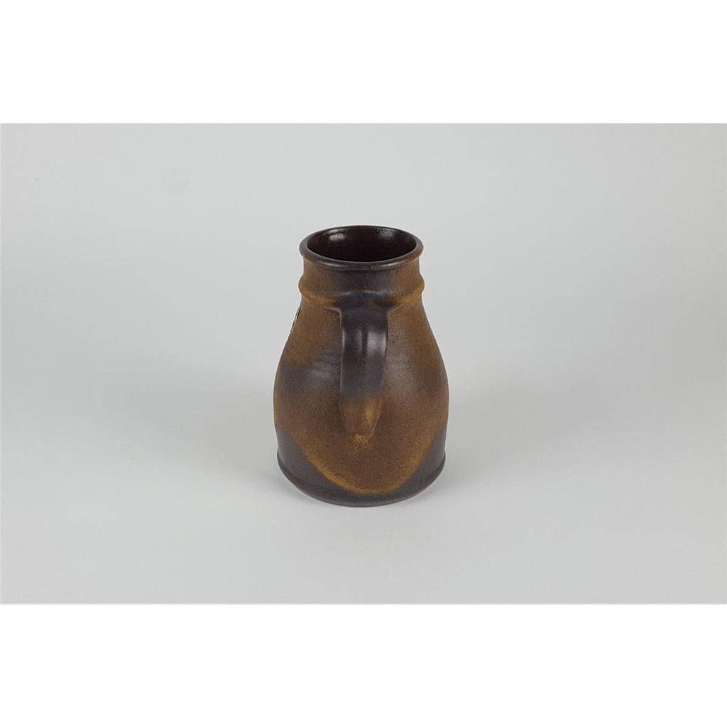 [458138542] Vase Henkelkrug 14 cm Töpferei Kiel Braun gebraucht - sehr gut Bild 4
