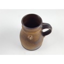 [458138542] Vase Henkelkrug 14 cm Töpferei Kiel Braun gebraucht - sehr gut Bild 5