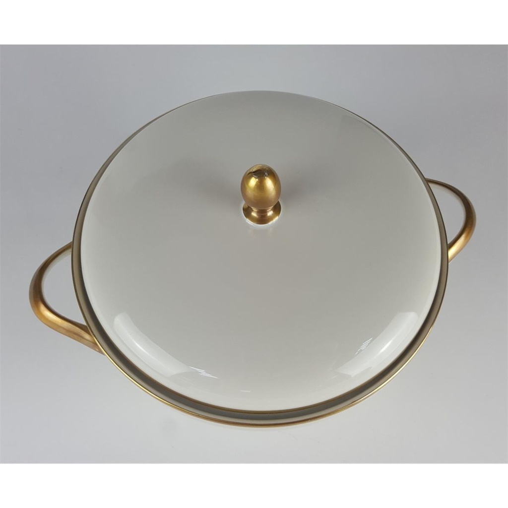 [458138574] Servierschüssel Goldrand 14 cm Eschenbach Elfenbein gebraucht - gut Bild 3
