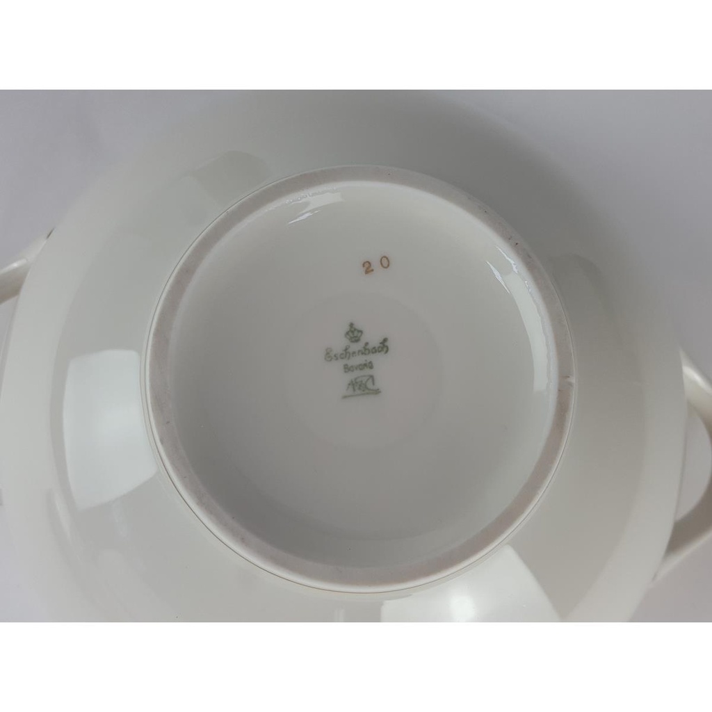 [458138574] Servierschüssel Goldrand 14 cm Eschenbach Elfenbein gebraucht - gut Bild 4