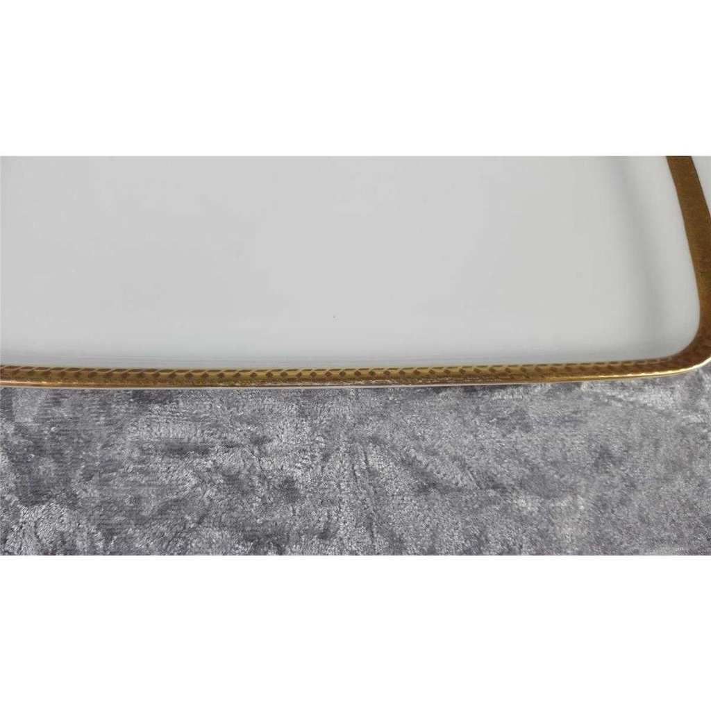 [458138585] Servierplatte Serviertablett 23,6x14 cm Thomas Porzellan Weiß gebraucht - akzeptabel Bild 5