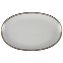 [458138587] Servierplatte Fleischplatte Goldrand 33,2x21,3 cm Edelstein Bavaria Grauband 21499 gebraucht - gut Bild 2