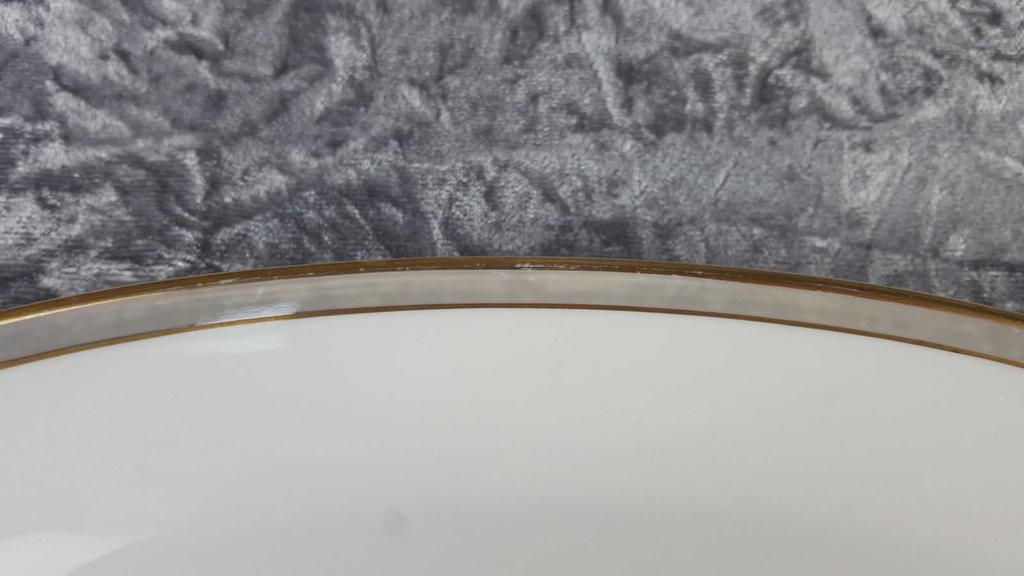 [458138587] Servierplatte Fleischplatte Goldrand 33,2x21,3 cm Edelstein Bavaria Grauband 21499 gebraucht - gut Bild 3