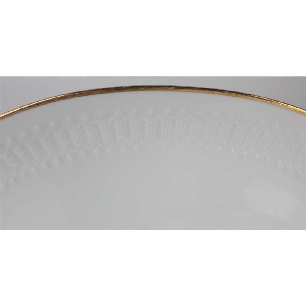 [458138598] Servierplatte Fleischplatte Goldrand 28,8x20,2 cm Winterling Kirchenlamitz Weiß gebraucht - gut Bild 2