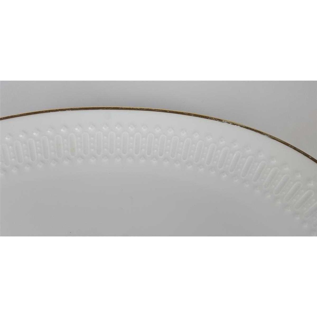 [458138598] Servierplatte Fleischplatte Goldrand 28,8x20,2 cm Winterling Kirchenlamitz Weiß gebraucht - gut Bild 3