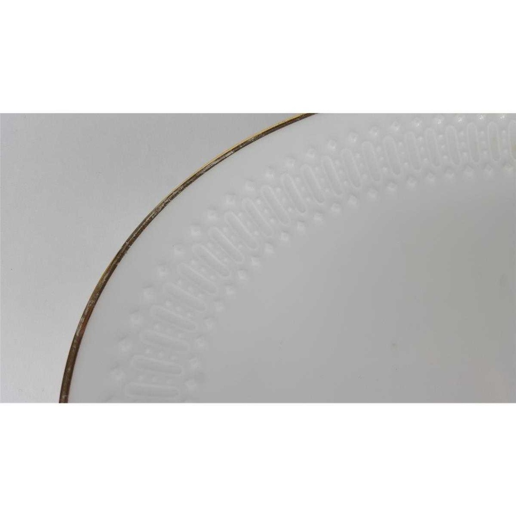 [458138598] Servierplatte Fleischplatte Goldrand 28,8x20,2 cm Winterling Kirchenlamitz Weiß gebraucht - gut Bild 4