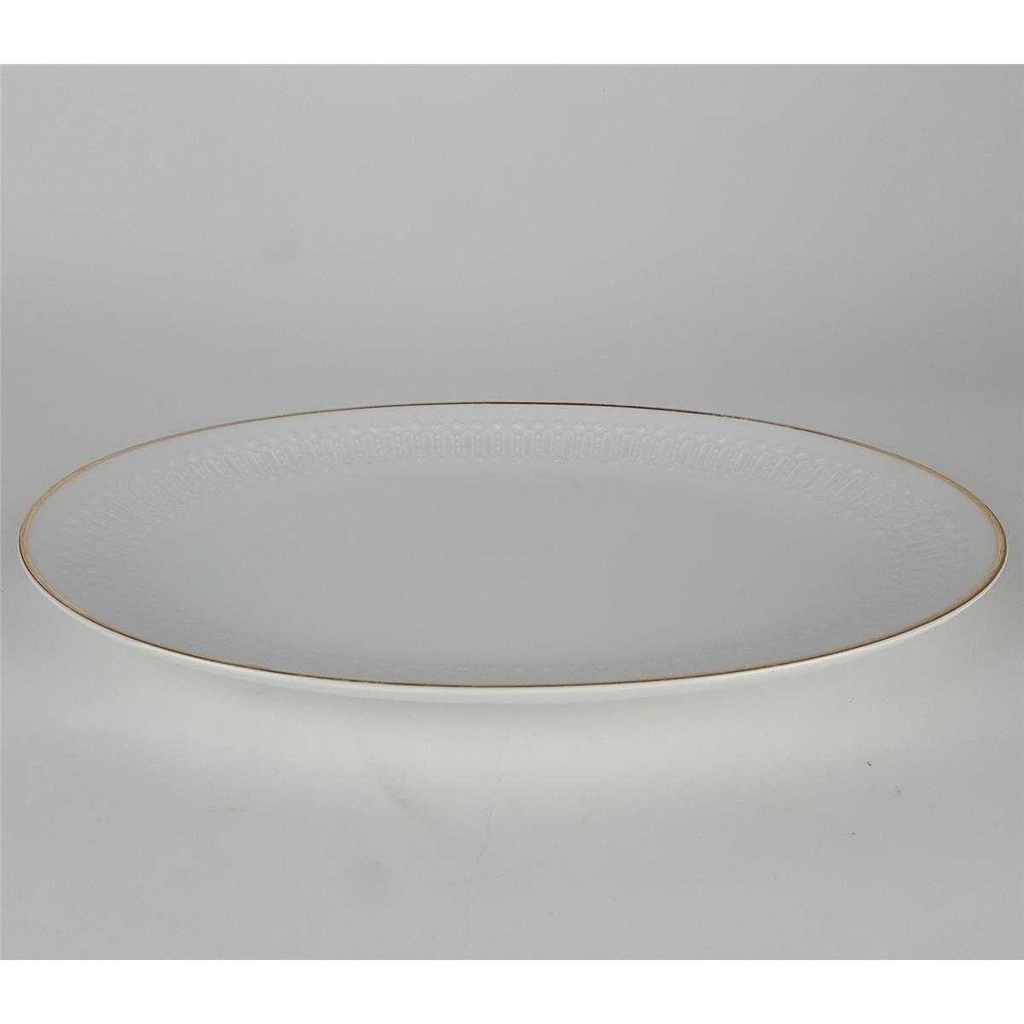[458138598] Servierplatte Fleischplatte Goldrand 28,8x20,2 cm Winterling Kirchenlamitz Weiß gebraucht - gut Bild 5