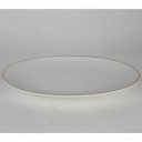 [458138598] Servierplatte Fleischplatte Goldrand 28,8x20,2 cm Winterling Kirchenlamitz Weiß gebraucht - gut Bild 5