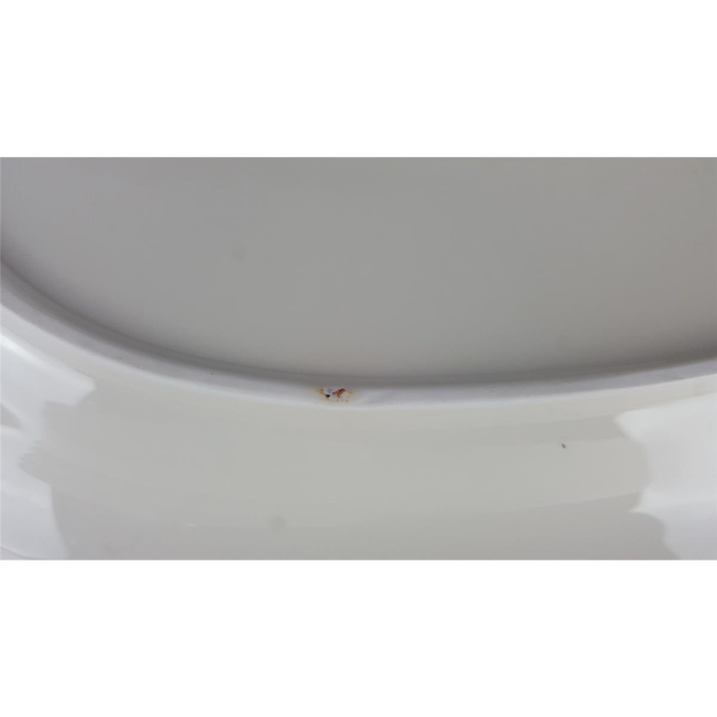 [458138602] Fleischplatte Steakplatte groß Goldrand 30 cm Edelstein Bavaria gebraucht - gut Bild 4