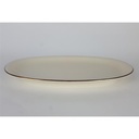 [458138611] Beilagenplatte Fleischplatte Steakplatte Goldrand Bavaria 30 cm Schumann gebraucht - gut Bild 2