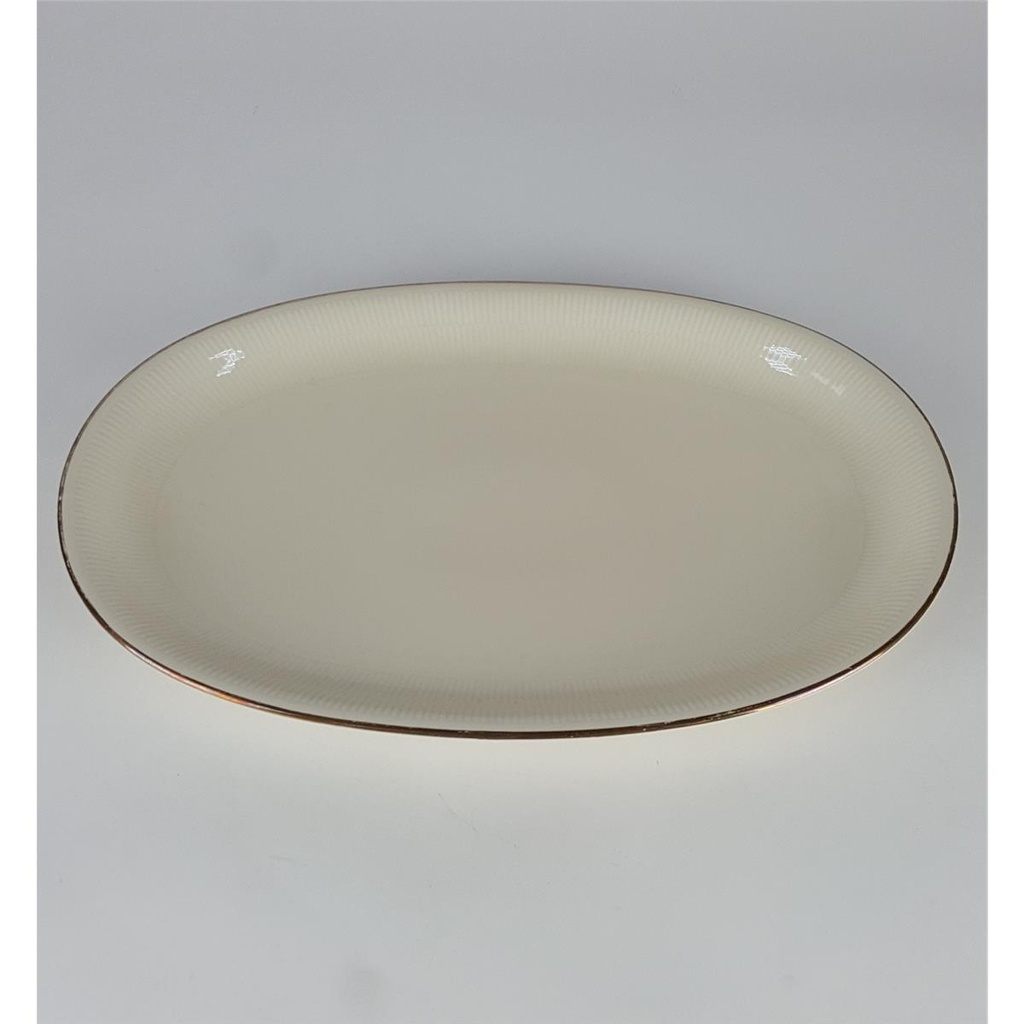 [458138611] Beilagenplatte Fleischplatte Steakplatte Goldrand Bavaria 30 cm Schumann gebraucht - gut Bild 3