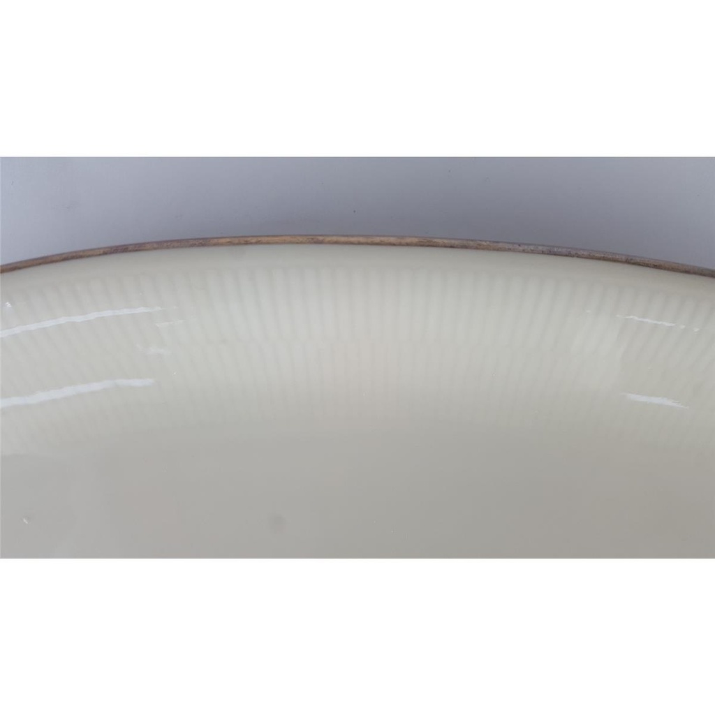 [458138611] Beilagenplatte Fleischplatte Steakplatte Goldrand Bavaria 30 cm Schumann gebraucht - gut Bild 4
