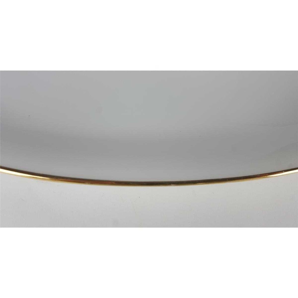 [458138612] Fleischplatte Goldrand 33x21 cm Winterling Kirchenlamitz Weiß gebraucht - gut Bild 4