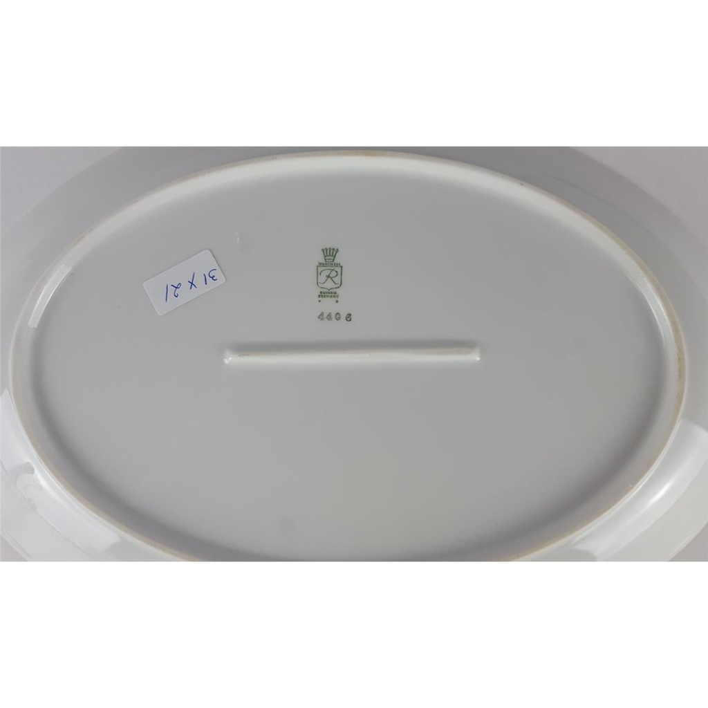 [458138616] Beilagenplatte Steakplatte Goldrand 30 cm Retsch Wunsiedel gebraucht - gut Bild 6