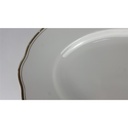[2119027] Steakplatte Goldrand Bavaria 32x22 cm Bareuther Weiß gebraucht - gut Bild 6