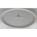 [2119027] Steakplatte Goldrand Bavaria 32x22 cm Bareuther Weiß gebraucht - gut Bild 7