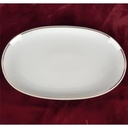 [2119028] Beilagenplatte Steakplatte Goldrand Bavaria 30 cm Weiß gebraucht - gut Bild 3