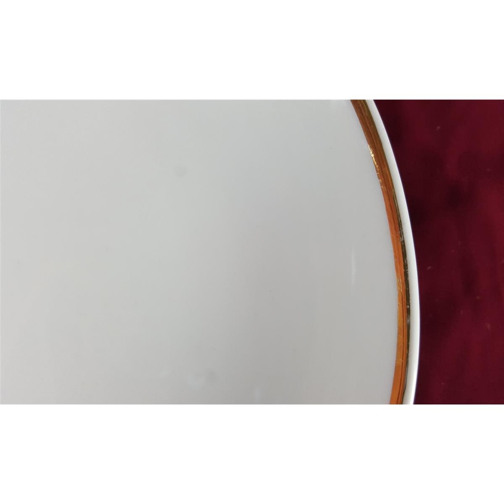 [2119028] Beilagenplatte Steakplatte Goldrand Bavaria 30 cm Weiß gebraucht - gut Bild 4