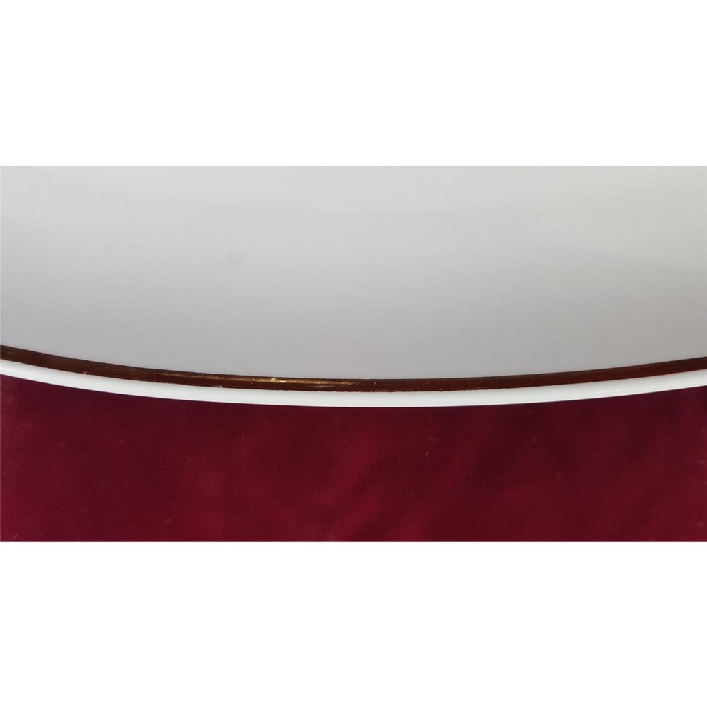 [2119028] Beilagenplatte Steakplatte Goldrand Bavaria 30 cm Weiß gebraucht - gut Bild 5