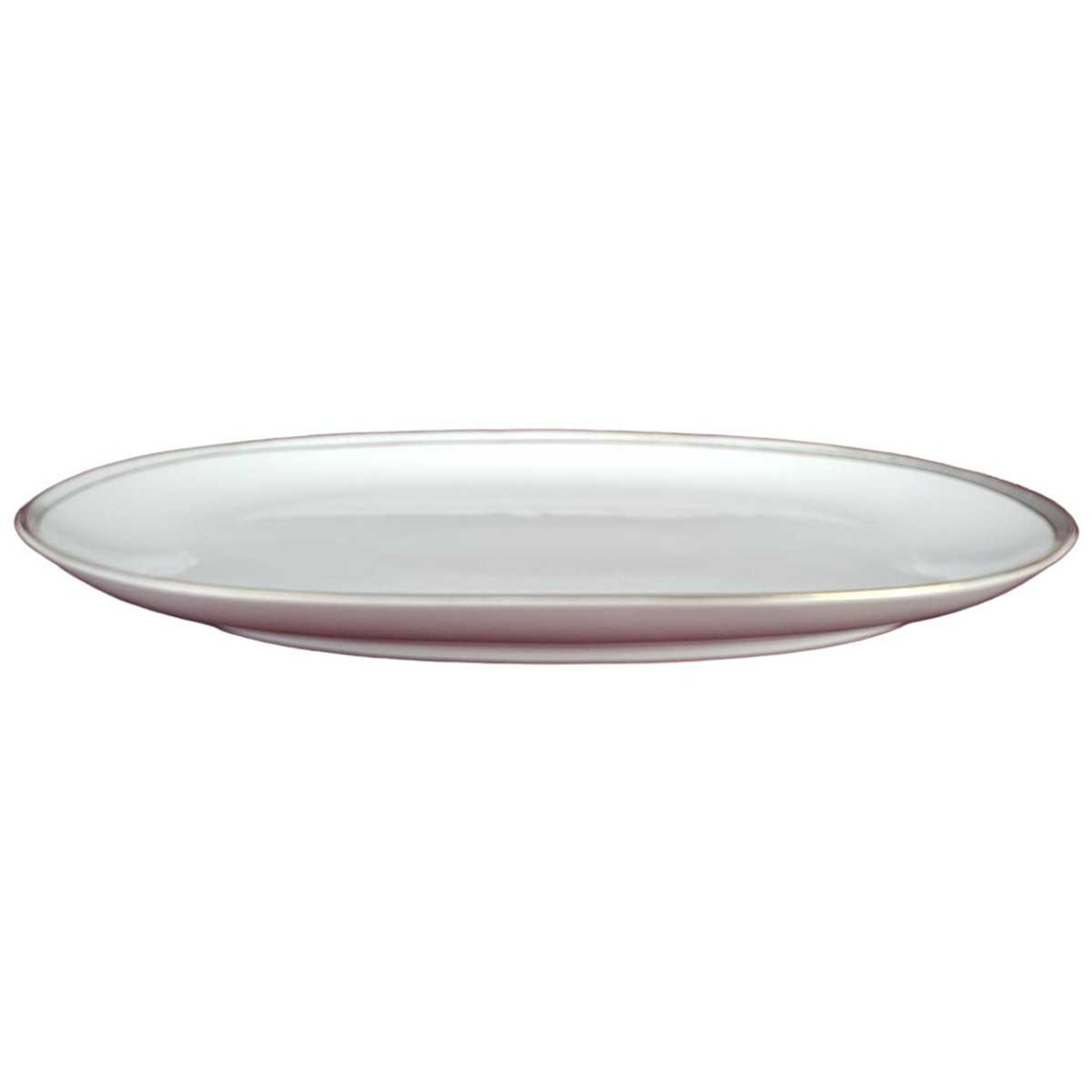 [458138623] Servierplatte Fleischplatte Goldrand 38,3x25,5 cm Edelstein Bavaria Grauband 21499 gebraucht - gut Bild 2