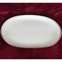 [458138623] Servierplatte Fleischplatte Goldrand 38,3x25,5 cm Edelstein Bavaria Grauband 21499 gebraucht - gut Bild 3