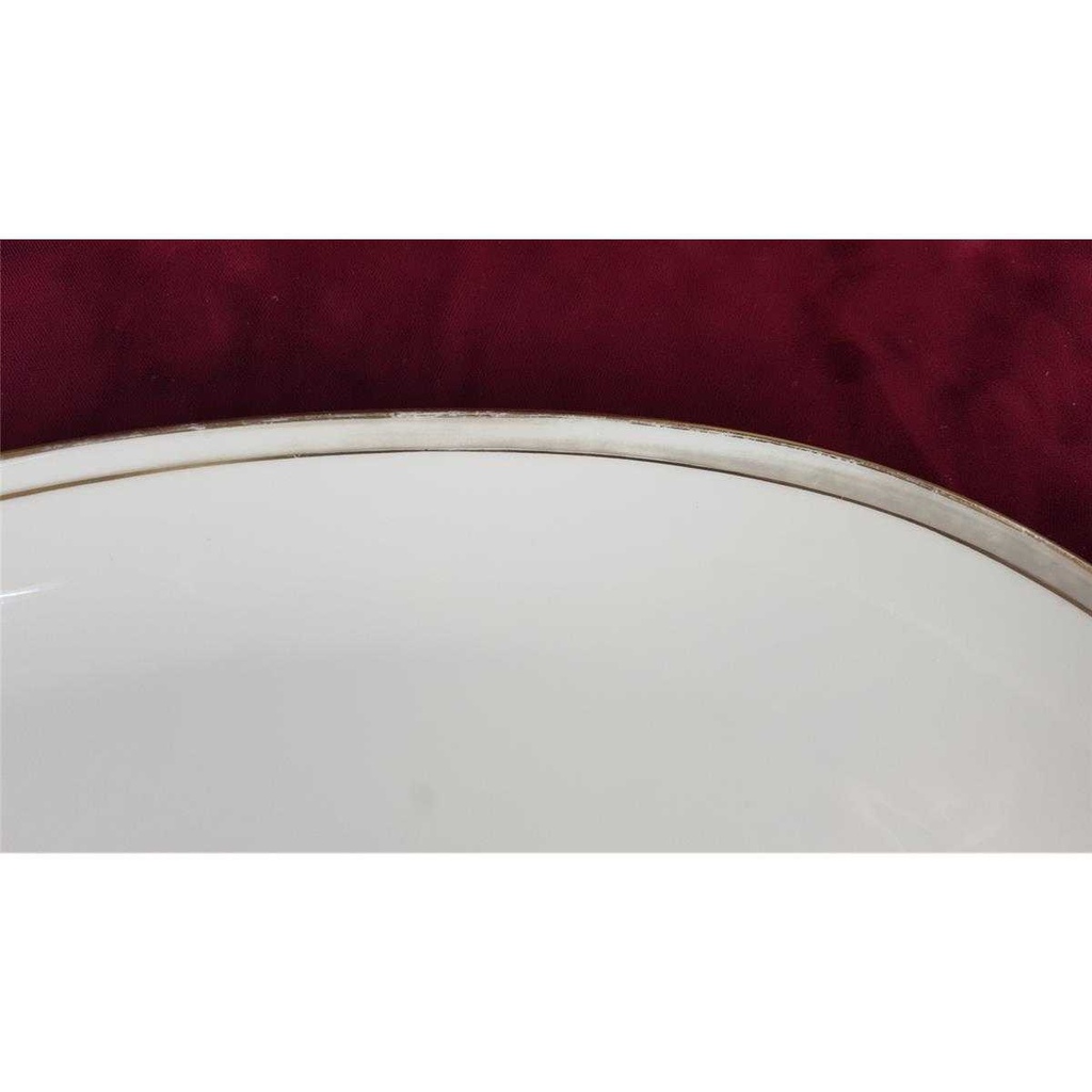 [458138623] Servierplatte Fleischplatte Goldrand 38,3x25,5 cm Edelstein Bavaria Grauband 21499 gebraucht - gut Bild 4