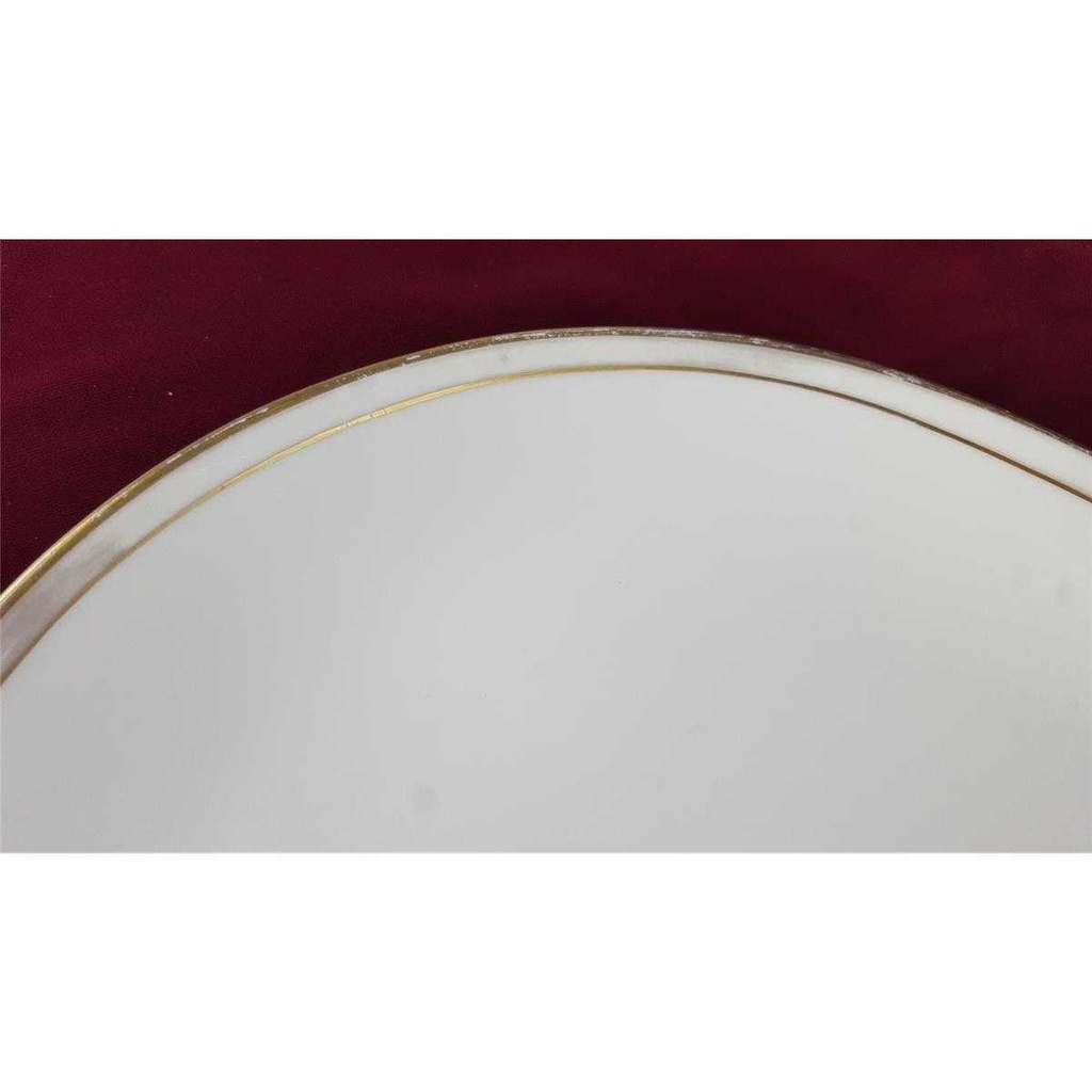 [458138623] Servierplatte Fleischplatte Goldrand 38,3x25,5 cm Edelstein Bavaria Grauband 21499 gebraucht - gut Bild 6