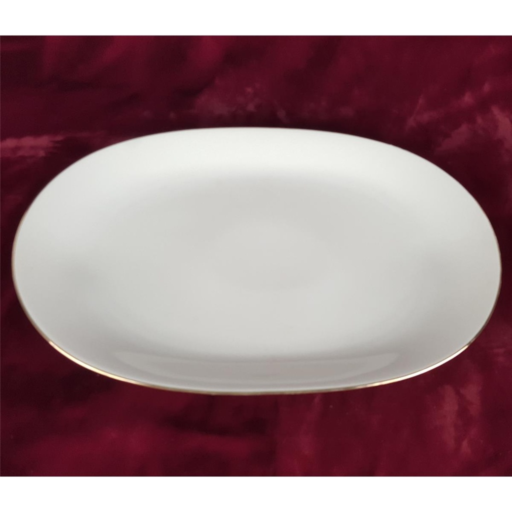 [2119030] Steakplatte groß Goldrand Bavaria 38x25 cm Bareuther gebraucht - gut Bild 3