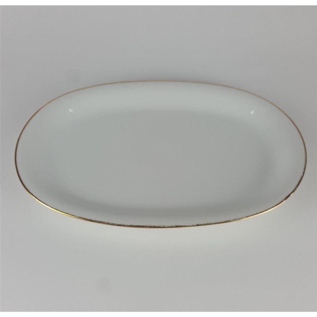 [2119031] Beilagenplatte Goldrand Bavaria 30 cm Weiß gebraucht - akzeptabel Bild 3