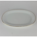 [2119031] Beilagenplatte Goldrand Bavaria 30 cm Weiß gebraucht - akzeptabel Bild 3
