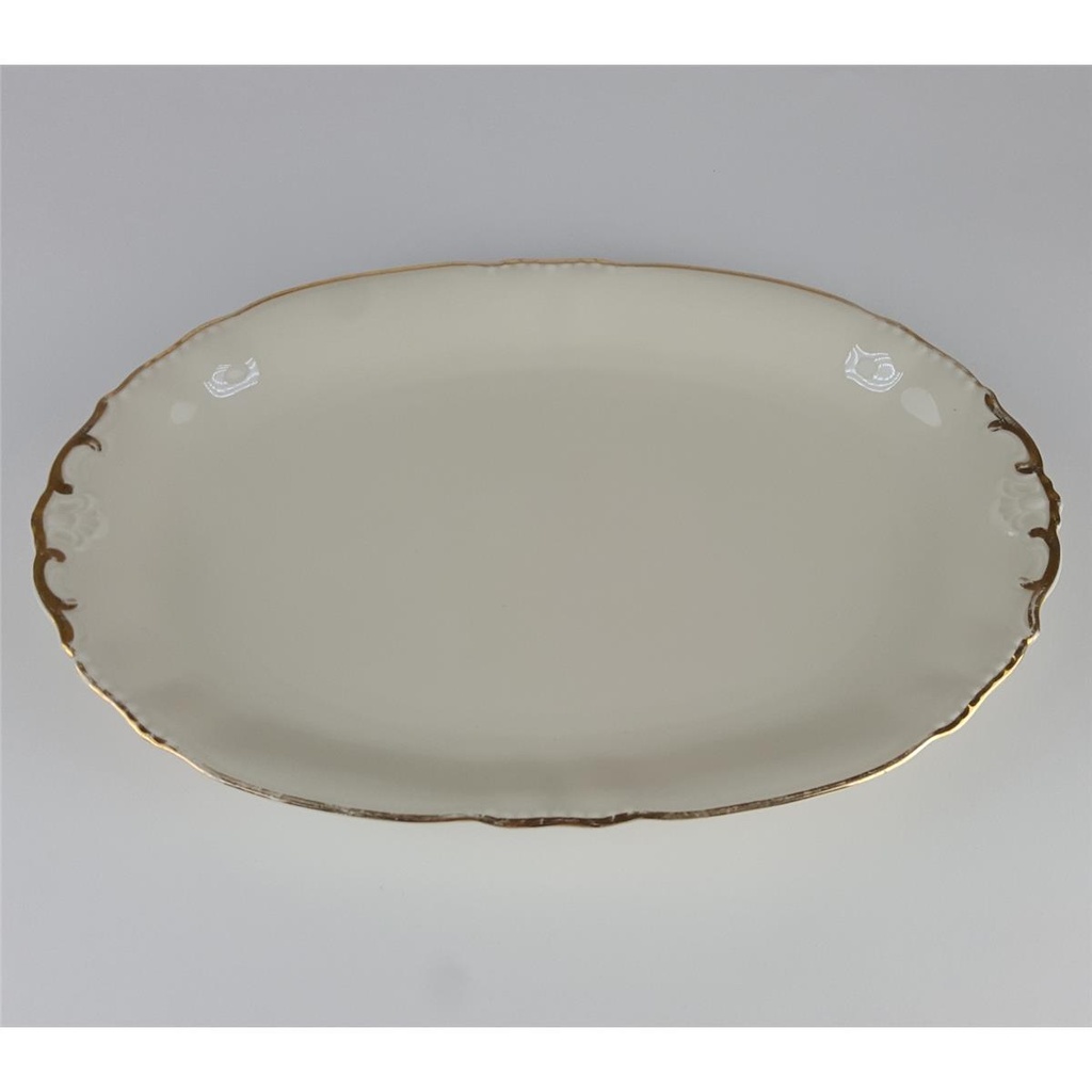 [458138631] Speiseplatte Fleischplatte Goldrand Bavaria 30 cm gebraucht - akzeptabel Bild 3